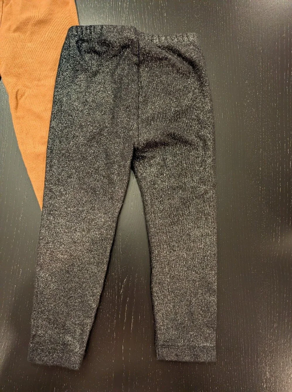 Old Navy Girls' Leggings Set - Tan and Shimmering Black